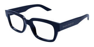 Alexander McQueen AM0454O men Blue Squared Eyeglasses