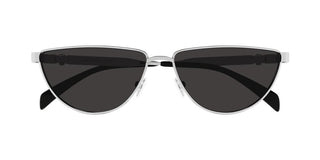 Alexander McQueen AM0456S women Silver Cat Eye Sunglasses