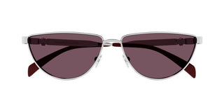 Alexander McQueen AM0456S women Silver Cat Eye Sunglasses