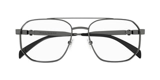 Alexander McQueen AM0459O men Black Pilot Eyeglasses