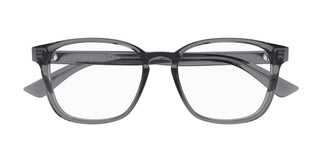 Alexander McQueen AM0462O men Grey Squared Eyeglasses