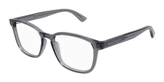 Alexander McQueen AM0462O men Grey Squared Eyeglasses