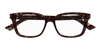 Alexander McQueen AM0464O women Havana Squared Eyeglasses