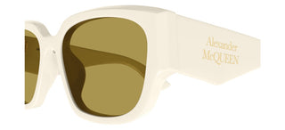 Alexander Mcqueen Am0468s Women White Squared Sunglasses