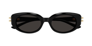 Alexander McQueen AM0469S women Black Oval Sunglasses