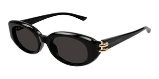 Alexander McQueen AM0469S women Black Oval Sunglasses