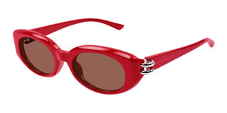 Alexander Mcqueen Am0469s Women Red Oval Sunglasses