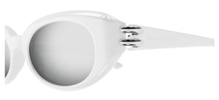 Alexander Mcqueen Am0469s Women White Oval Sunglasses