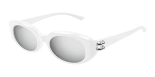 Alexander McQueen AM0469S women White Oval Sunglasses