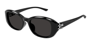 Alexander McQueen AM0470S women Black Round Sunglasses