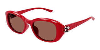 Alexander McQueen AM0470S women Red Round Sunglasses