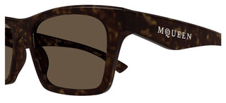 Alexander Mcqueen Am0472s Men Havana Squared Sunglasses