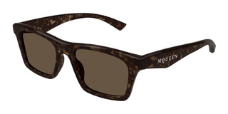 Alexander Mcqueen Am0472s Men Havana Squared Sunglasses