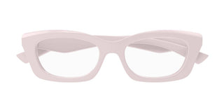 Alexander McQueen AM0474O women Pink Rectangle Eyeglasses