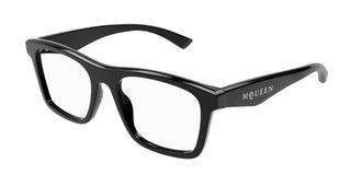 Alexander McQueen AM0475O unisex Black Squared Eyeglasses