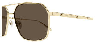 Alexander Mcqueen Am0477s Men Gold Pilot Sunglasses