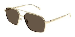 Alexander Mcqueen Am0477s Men Gold Pilot Sunglasses