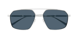 Alexander McQueen AM0477S men Silver Pilot Sunglasses