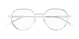 Alexander McQueen AM0479O unisex Silver Round Eyeglasses