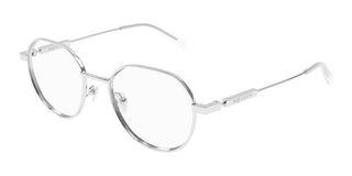 Alexander McQueen AM0479O unisex Silver Round Eyeglasses