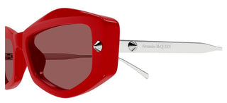 Alexander Mcqueen Am0482s Women Red Squared Sunglasses