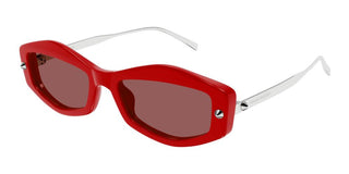 Alexander Mcqueen Am0482s Women Red Squared Sunglasses