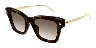 Alexander Mcqueen Am0483s Women Havana Squared Sunglasses