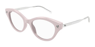 Alexander McQueen AM0485O women Pink Squared Eyeglasses