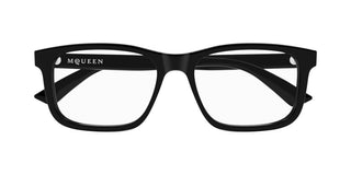 Alexander McQueen AM0486O men Black Squared Eyeglasses