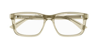 Alexander McQueen AM0486O men Yellow Squared Eyeglasses