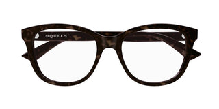 Alexander McQueen AM0487O women Multicolor Squared Eyeglasses