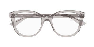 Alexander McQueen AM0487O women Transparent Squared Eyeglasses