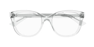 Alexander McQueen AM0487O women Transparent Squared Eyeglasses