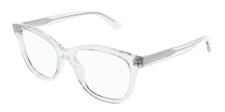 Alexander McQueen AM0487O women Transparent Squared Eyeglasses