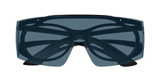 Alexander McQueen AM0489S unisex Black Shield Sunglasses