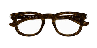 Alexander Mcqueen Am0498o Men Havana Round Eyeglasses