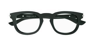 Alexander Mcqueen Am0498o Men Green Round Eyeglasses