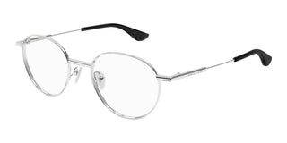 Alexander McQueen AM0502O unisex Silver Round Eyeglasses