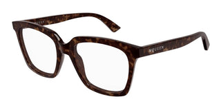 Alexander McQueen AM0513O women Havana Butterfly Eyeglasses