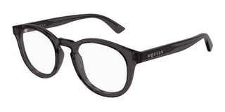 Alexander McQueen AM0514O unisex Grey Round Eyeglasses