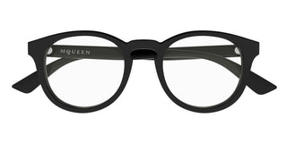 Alexander McQueen AM0514O unisex Grey Round Eyeglasses