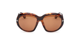 Tom Ford ANGELLICA FT1193 women Havana Round Sunglasses