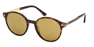 Tom Ford ARAKI FT1184 unisex Havana Round Sunglasses