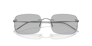 Giorgio Armani AR 1512M men Silver Rectangle Sunglasses