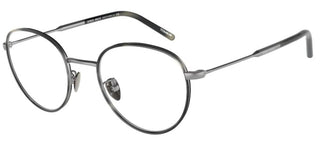 Giorgio Armani AR 5114T men Ruthenium Round Eyeglasses