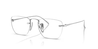 Giorgio Armani Ar 5149t Men Silver Oval Eyeglasses