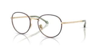 Giorgio Armani AR 5151J men Gold Oval Eyeglasses