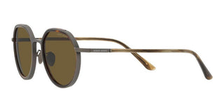 Giorgio Armani AR 6144 men Ruthenium Round Sunglasses