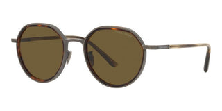 Giorgio Armani AR 6144 men Ruthenium Round Sunglasses