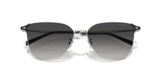 Giorgio Armani AR 6155 women Silver Squared Sunglasses